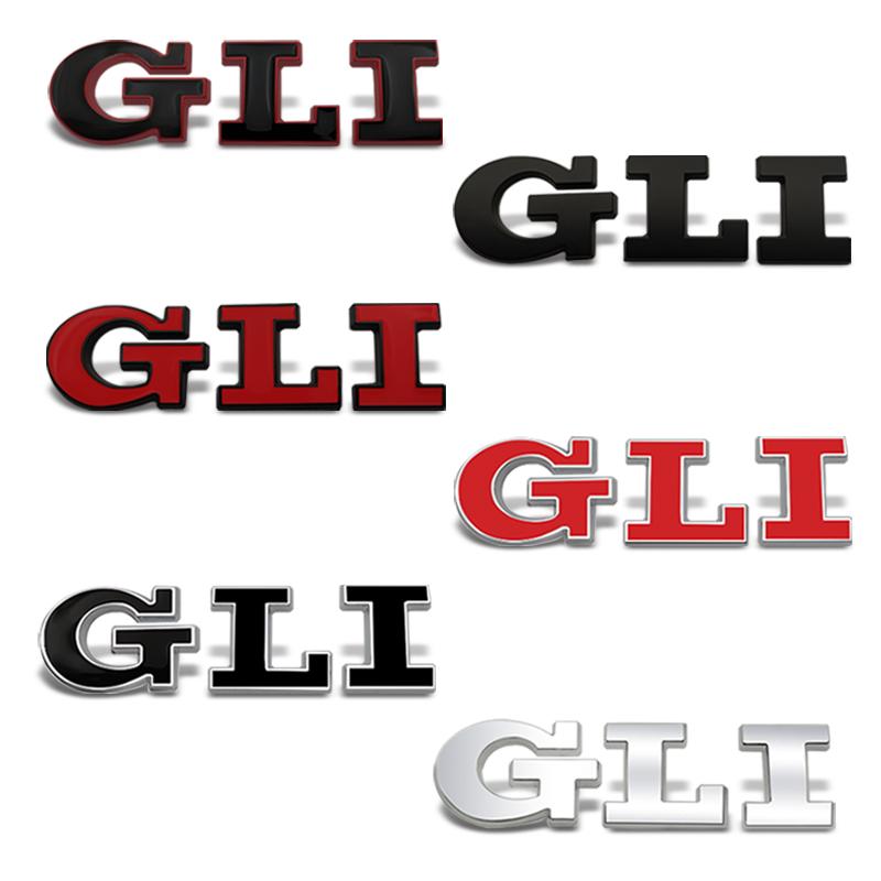 ABGM1 Car-Styling Metal Stickers GLI Emblem Badge For Jetta Golf 3 4 5 6 7 Touareg Amarok 4 Motion MK2 MK3 MK4 MK5 MK6 MK7 R32