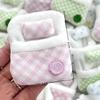Cute Mini Fluffy Plush Doll Sleeping Bag Plush Doll Bed Soft Sleeping Bag Mini Doll Room Decoration Furniture Doll Accessories