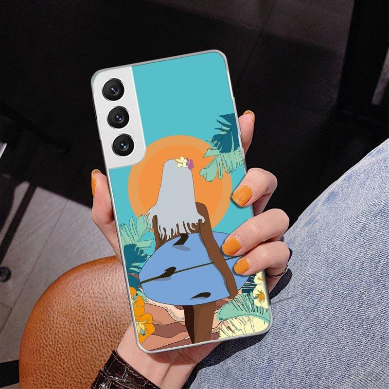 

Surf Board Aesthetic Phnoe Case for Samsung Galaxy S26 S25 Edge S23 S24 Ultra S22 Plus S21 S20 FE Unique Cover Soft Coque Galaxy Samsung S23