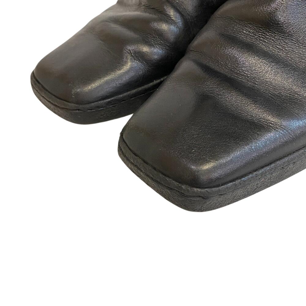 Salvatore Ferragamo leather boots black leather Used