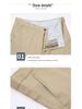 Men's Pure Cotton Summer Casual Pants - Middle-Aged & Elderly, High Waist, Loose Fit, Straight Leg