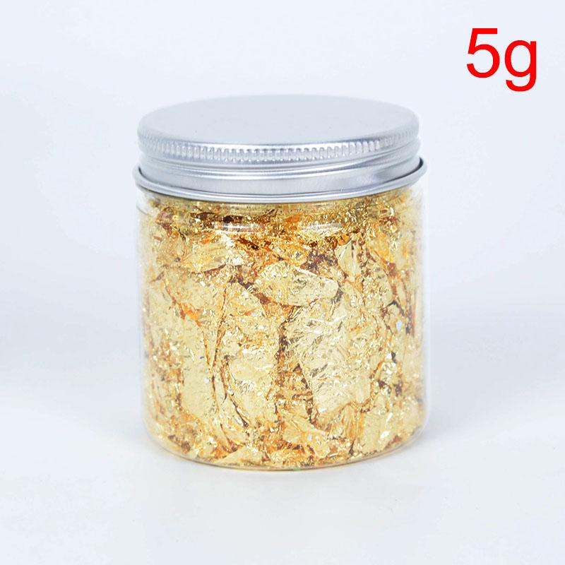 3/5g Gold Silver Bronze Foil Paper Irregular Aluminum Sticker Flakes Glitter Handmade Epoxy Resin Decor Candle Making Supplies