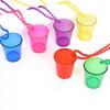 5Pcs Transparent Bachelorette Party Shot Glasses Hanging Necklace Small Wine Glass  Bridal Showers