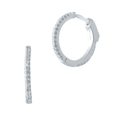 Silver Earrings with Cubic Zirkonia (2032809)