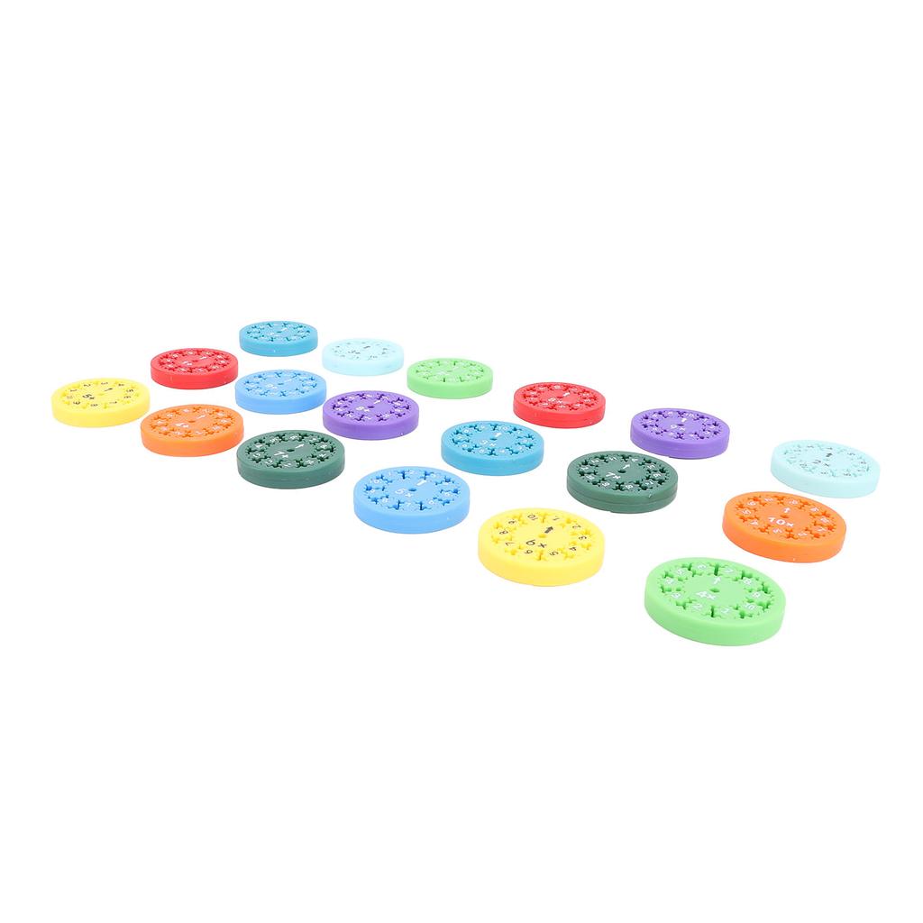 18PCS Math Fact Fidget Toy PC Multiplication and Division Math Learning Educational Toy for Kids