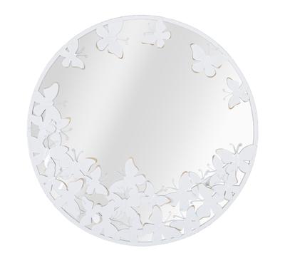 Wall Mirror White Butterfly 62.5X2.3 Cm