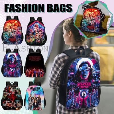 Kids Strangers Things Backpack Student Shoulder Bag Travel Laptop Backpack Gift