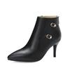 Sexy Women's Boots Ankle Fashionable Pointed and Slim Heeled European and American Style Short Boots 8.5CM Stiletto Women Shoes