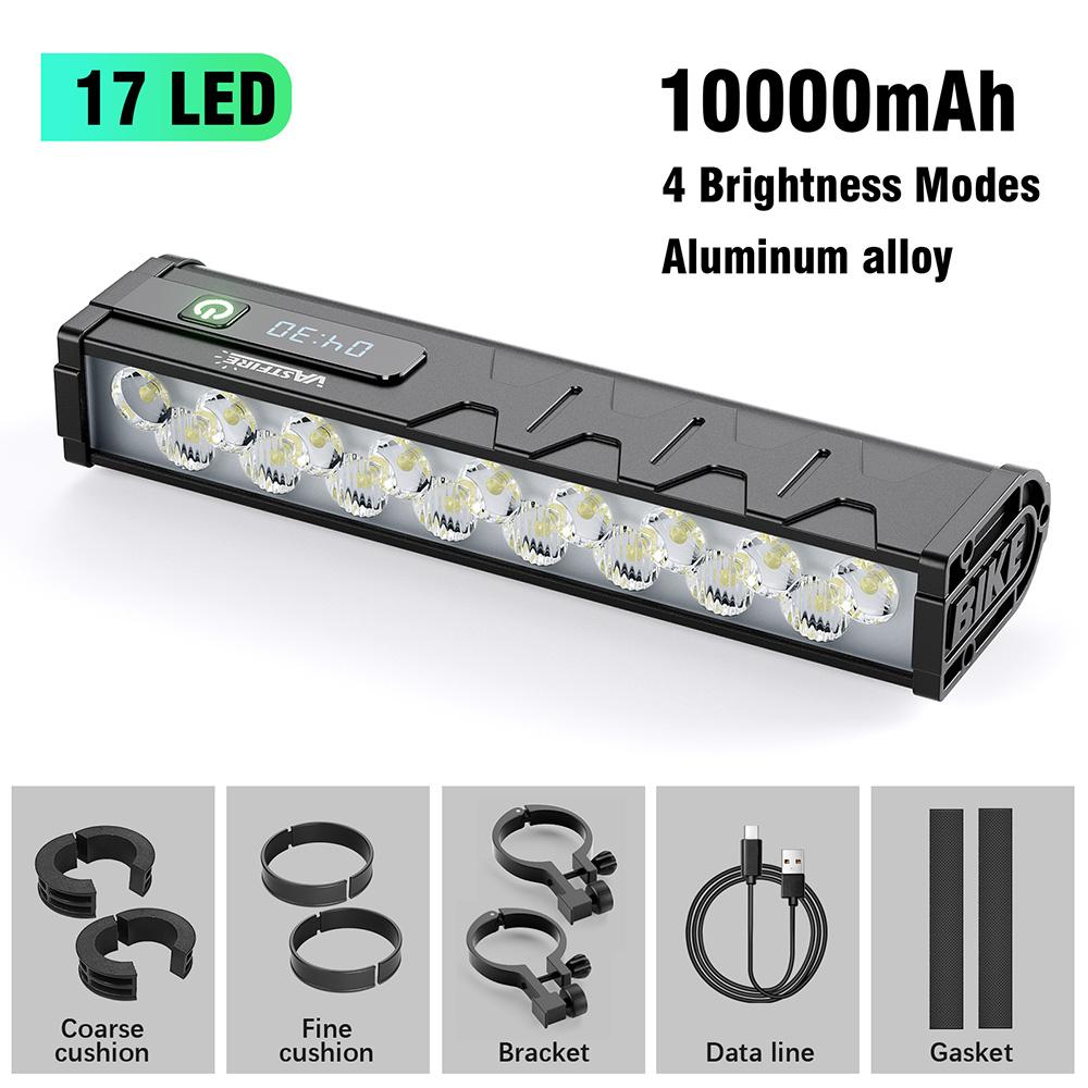 Bicycle Light Front With Taillight 25500Lumen Bike Light 10000mAh Flashlight USB Charging MTB Road Cycling Lamp Accessories 2000-3000 Lumen
