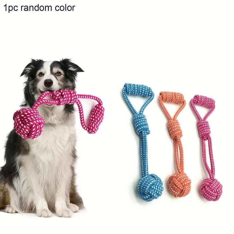 Durable Dog Rope Toy with Ball for Aggressive Chewers Interactive Tug of War Plaything Tough All Breed Puppy Chew Toys for Large