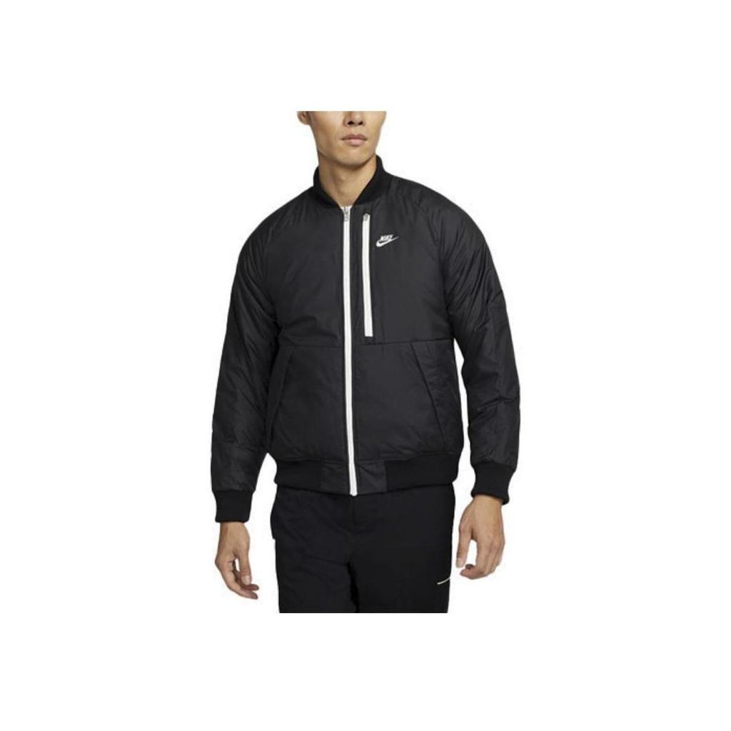 Nike Wendebarer Stehkragen Sport Baumwolljacke Herrenjacke Schwarz DD6850-010