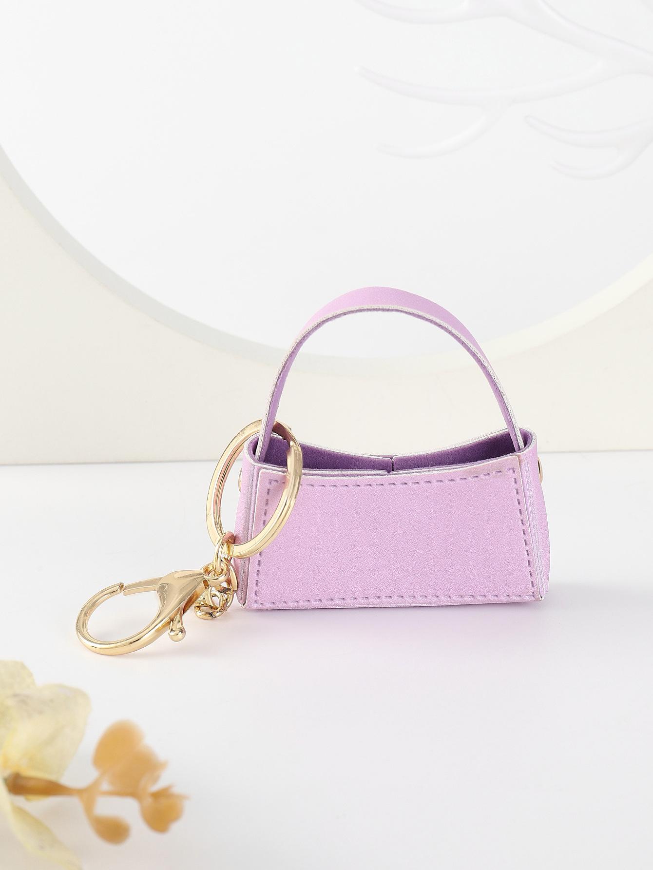 

Kawaii брелок новый маленький изогнутый мешок конфетного цвета кулон креативный мини DIY аксессуары фиолетовый