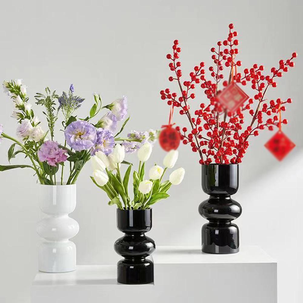 INS Style Glasvase Farbige Glasbehälter Hydroponische Blumenarrangements Wohndekoration Vase Zimmer Tischdekoration Ornament