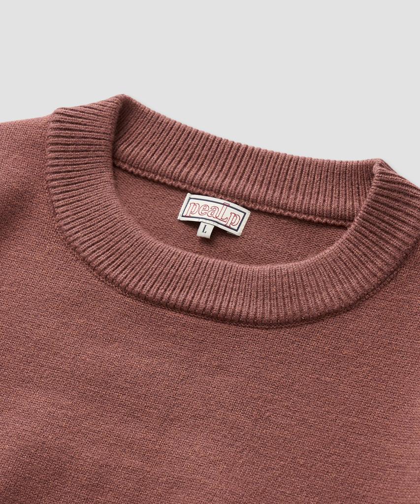 Pilpeu Hand-Embroidered Logo Knit Sweater 20(Deep Pink)