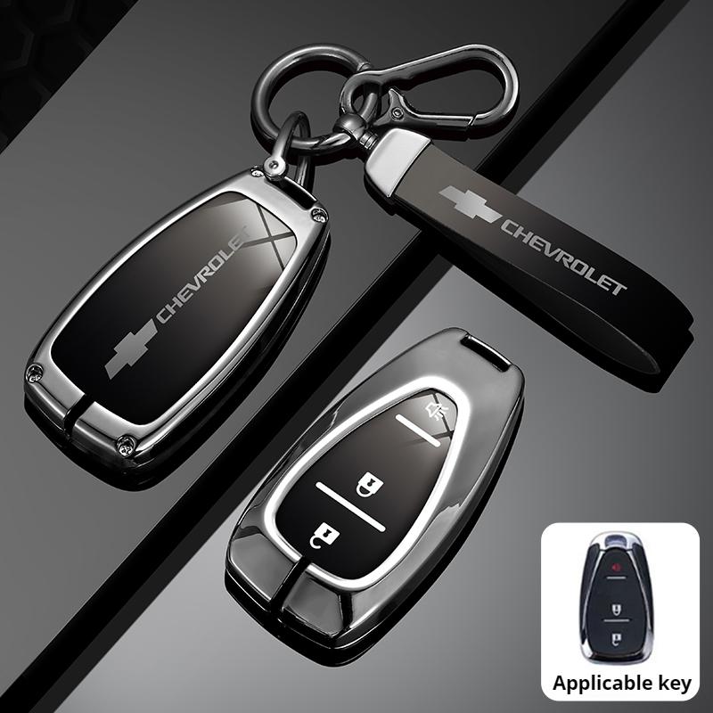 Zinc Alloy Car Flip Key Case Cover Shell Bag For Chevrolet Cruze Aveo Trax Sail Malibu Captiva Prism Spark Protector Accessories