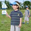RightEuro Boy's Striped Short Sleeve T-Shirt
