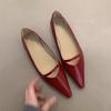 Gentle Single Shoes New Sweet Temperament Elegant Pointed Shallow Mouth Flat Shoes