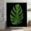 Tropical Monstera Leaf Shower Curtain Botanical Greenery Nature Bathroom Decor Waterproof Fabric Backdrop