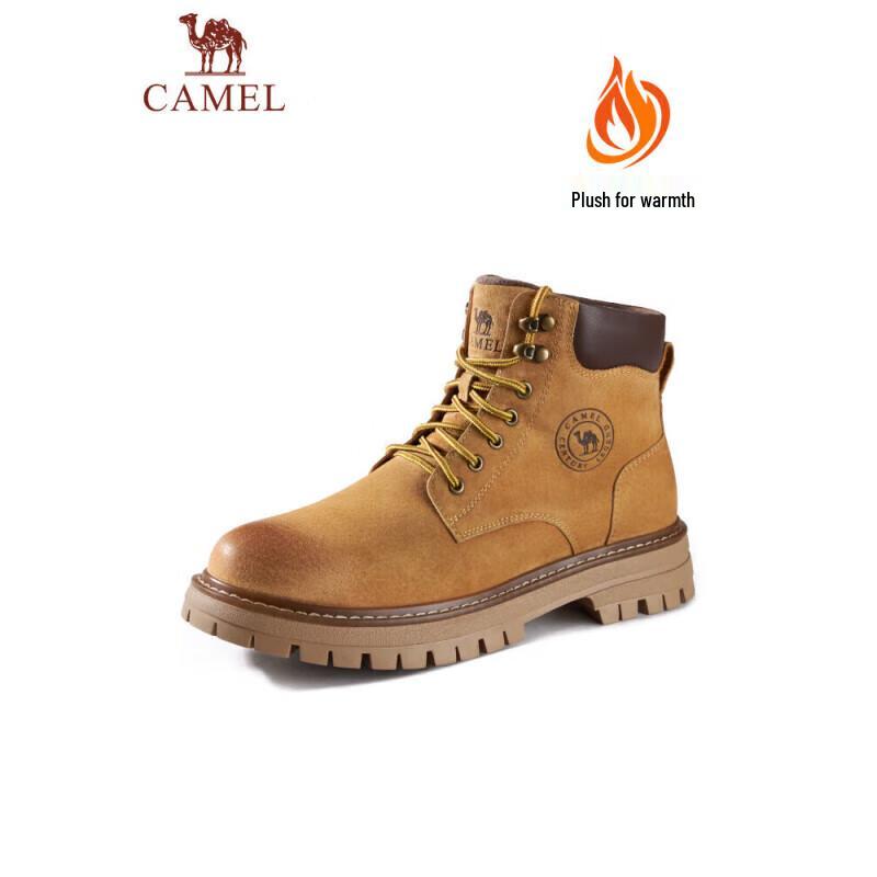 CAMEL Men s Fleece-Lined Retro Work Martin Boots 41