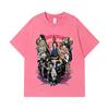 275 GSM Washed T-shirts 100% Cotton Demon Slayer V62 Hashiras Print Unisex Heavy Cotton T Shirt
