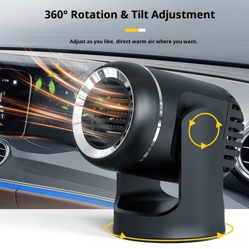 Car Heater, Heater, Dual-purpose 12v24v High-power Car Electric Heater, Defrost 360 Rotation