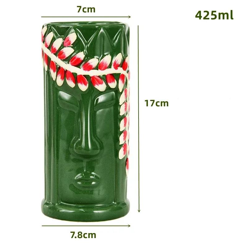 60 Types Ceramic Hawaii Tiki Mugs Creative Cocktail Glasses Beer Glass Martini Glasses Wine Glass Funny Cup Gift for Men