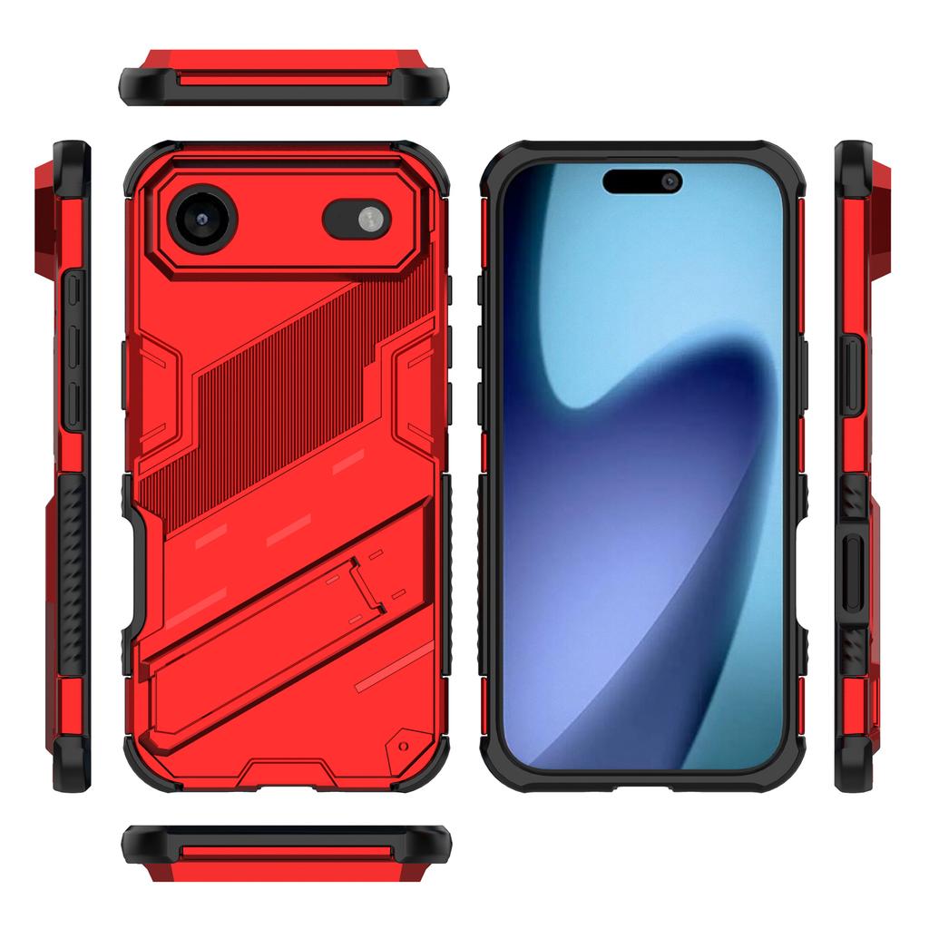 For iPhone Air Case PC + TPU Shockproof Phone Cover with Kickstand