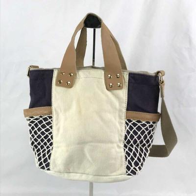 UGG Australia 2way Handbag Tote Brown Navy Off-White(USED)