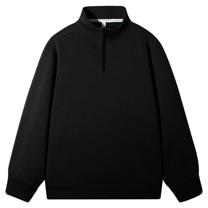 Men's Quarter Zip Stand Collar Sweatshirt Casual Pullover