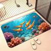 3D Visual Fish Print Floor Mat, Household Entrance Door Mat for The Hallway, Outdoor Durable and Stain-resistant Floor Mat, Foot Mat