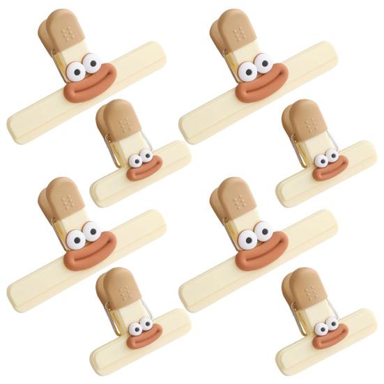 Food Preservation Seal Clamp Cartoon Snack Sealing Clips Moisture-Proof Long Tail Clip for Kitchen Cafe Restaurant