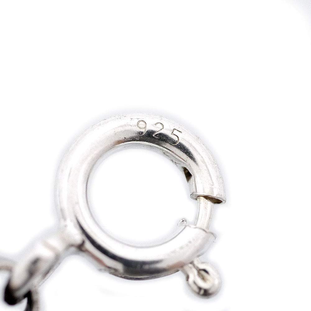 Silver One Silver 925 Pipe Rope Chain Necklace for Men, C3 [Silver, 3mm Width, 50cm Length] with Clasp