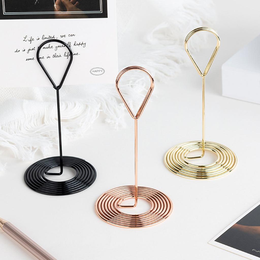 Metal Clip Table Number Holders Photo Holder Table Number Stand Perfect for Weddings and Parties