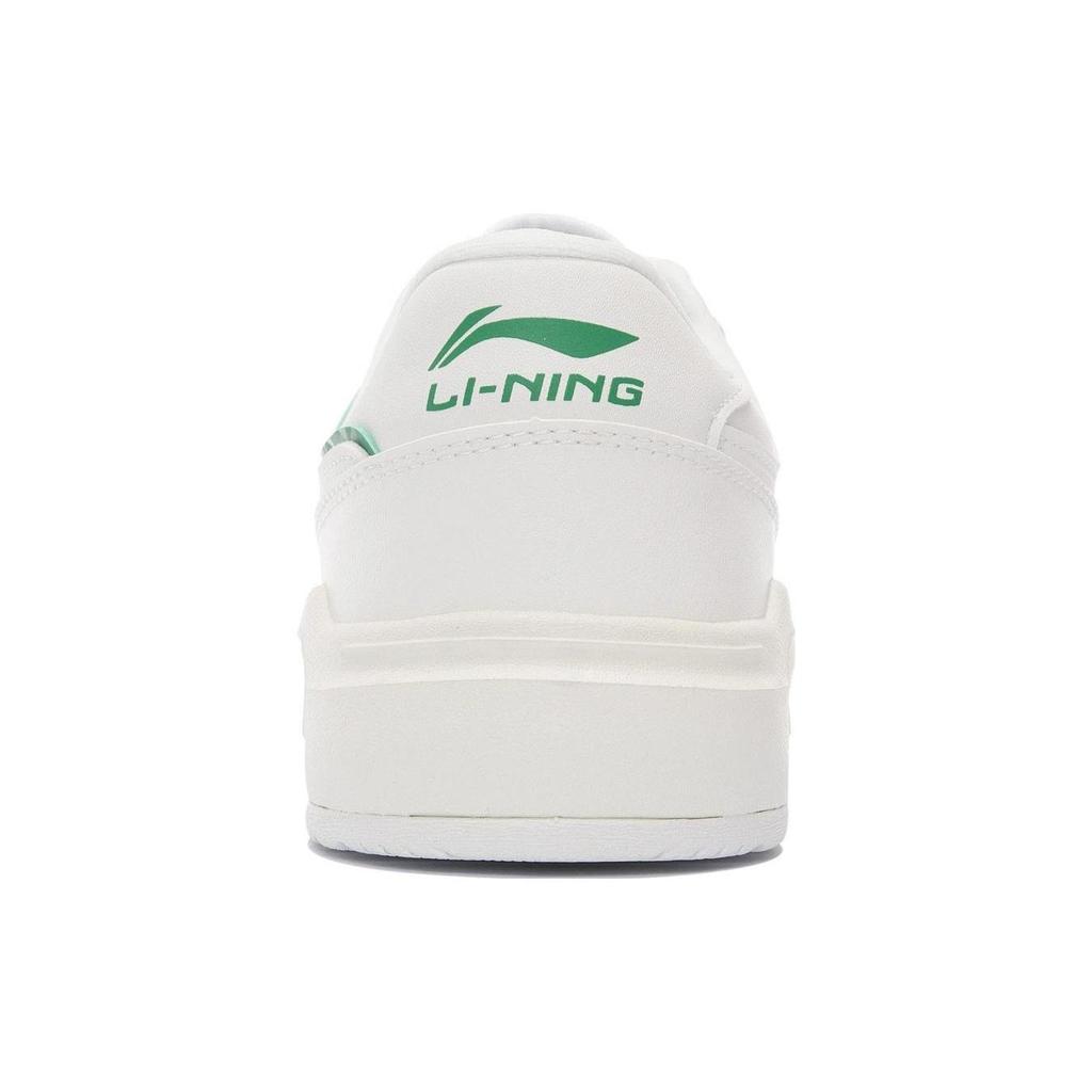 Li Ning Low top Skateboard Shoes Men's White Green AGCS031-2