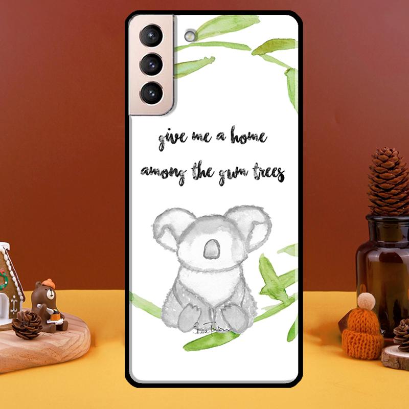 

Милый мультяшный акварельный животный коала Чехол для телефона для Samsung Galaxy S21 S22 Ultra Note 20 S8 S9 S10 Note 10 Plus S20 FE Fundas Note 20 Ultra