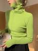 Autumn Winter Basic Knitted Tops Women Turtlneck Sweater Casual Pullover Korean Fashion Simple with Thumb Holes Chic Clothes