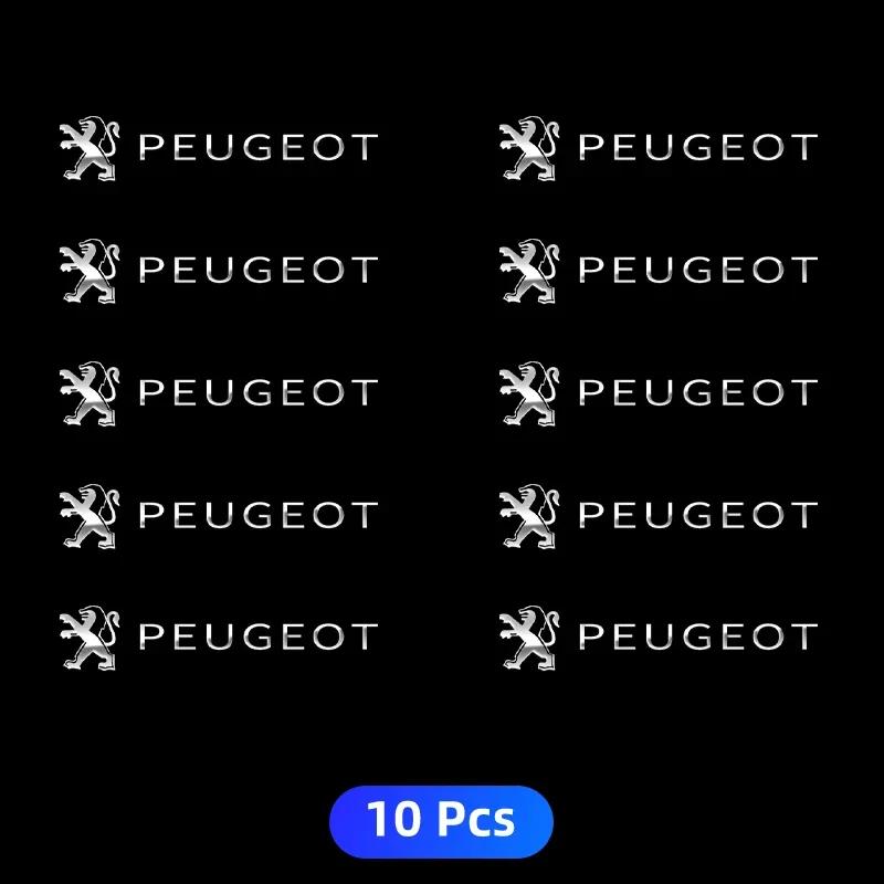 Car Sticker 3D Metal Car Emblem Sticker Decor Badge Decal Interior Styling For Peugeot 206 208 306 307 308 407 408 508 2008 3008
