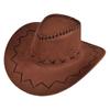 Men Cowboy Hat Simple and Fashionable European Retro Western Cowboy Hat, Suitable for Outdoor Travel, Beach Play Sun Shade Hat.