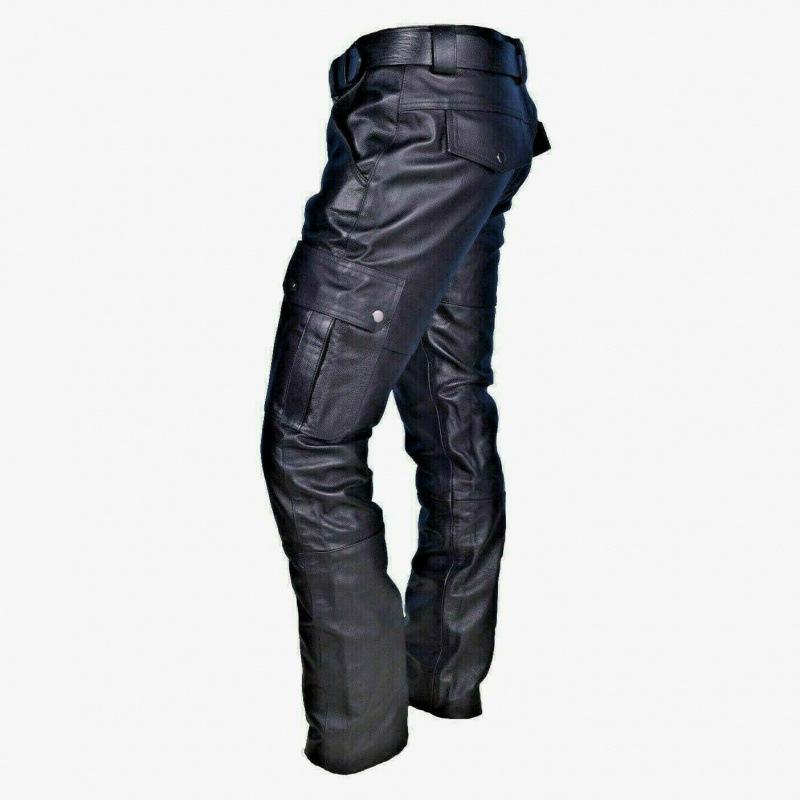 2023 Trendy European & American PU Strap Casual Leather Pants - K161 Best Seller