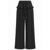 Shop   Women S elaStic Tie Pocket Frill Wide pantS Beige Ntt Wpt260130 Beige