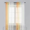 Einfache transparente Vorhänge mit Farbverlauf Elegante Fensterschleier für Wohnzimmer, Schlafzimmer & Balkon Sonnendurchlässige dekorative Tüllvorhänge