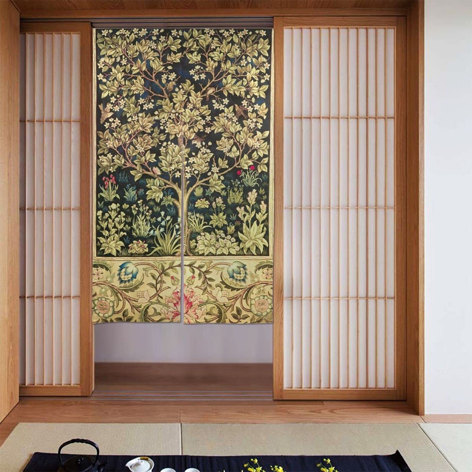 

Уильям Моррис Норэн Все Легкий Вход Приватность Занавеска для Гостиной, Времена года, Установка, Ширма, Спальня, Ванная комната, Ванна, Комната, Лестница, Разделитель, чёрный