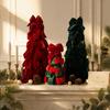 Handmade Craft Hanging Pendant Velvet Bow Christmas Tree Decor Christmas Ornament  Home Decor