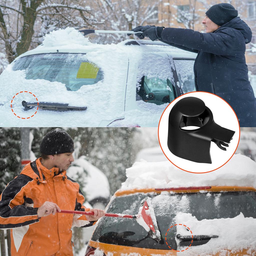 Rear Windshield Wiper Arm Caps Wipers Nut Covers Exterior Accessories Replacing Parts Replacement for Caddy/Golf/Passat/Touran