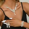 2PCS/3PCS/SET Sparkling Bridal Jewelry Sets Temperament Crystal Jewelry Sets  Holiday Gift