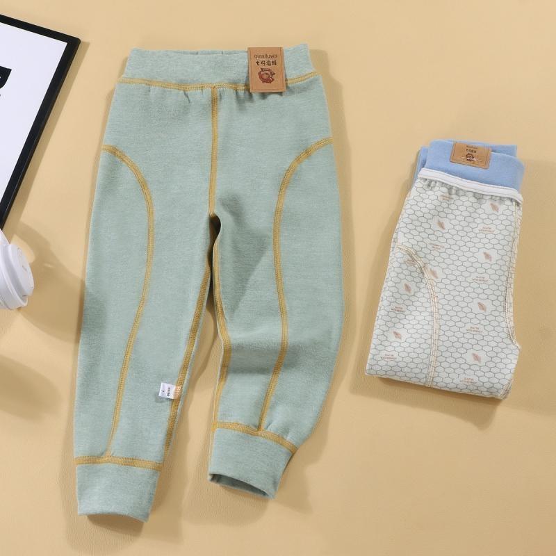 Children's Autumn Pants Thickened Warm Boys Girls Trousers Kids Winter Student Cotton Bottoming Pants Teenager Clothing