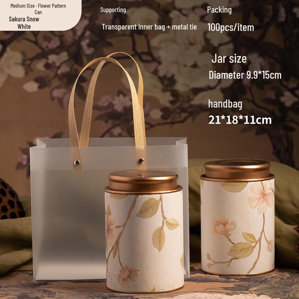 Exquisite Multi-Tea Storage Can: Sealed Container for Black, Green, Jasmine, White, & Oolong Tea.