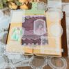 30PCS White Lace Stationery Stickers Decorative Phone Case Cute DIY Stickers for Diary Girls Art Craft Scrapbooking Card