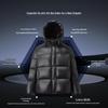 Qianrengang Unisex Hooded Goose Down Jacket Y318739Y