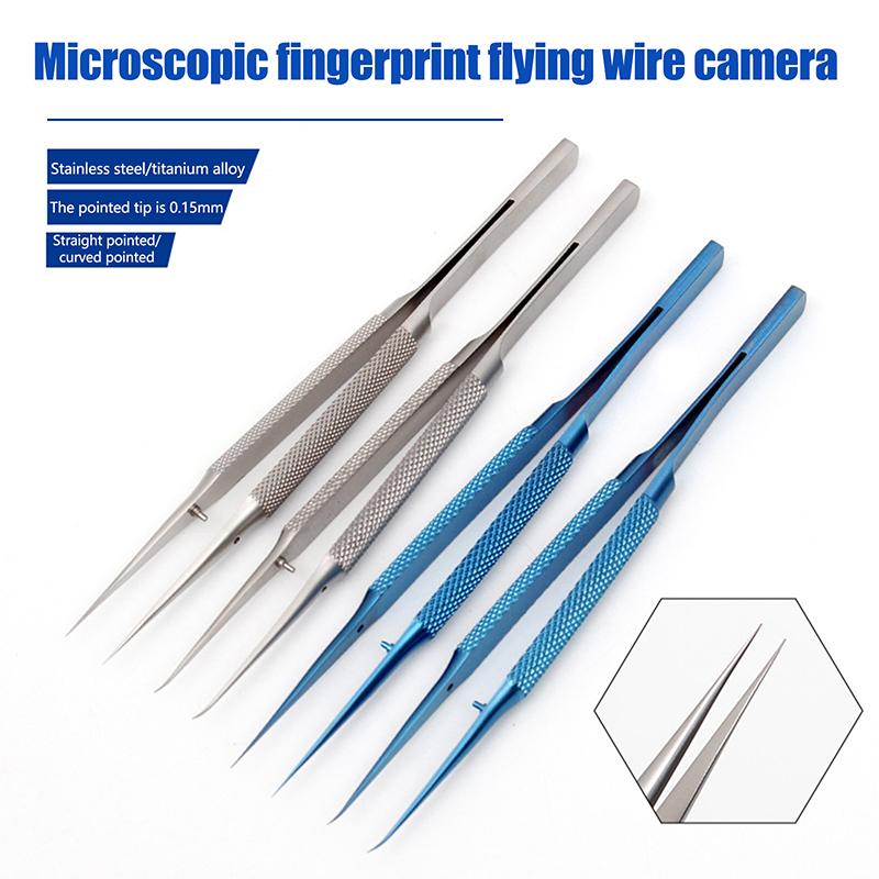 Precision Titanium Alloy Tweezers Professional Repair Fingerprint Fly Line Phone Motherboard Antimagnetic Electronics Forceps